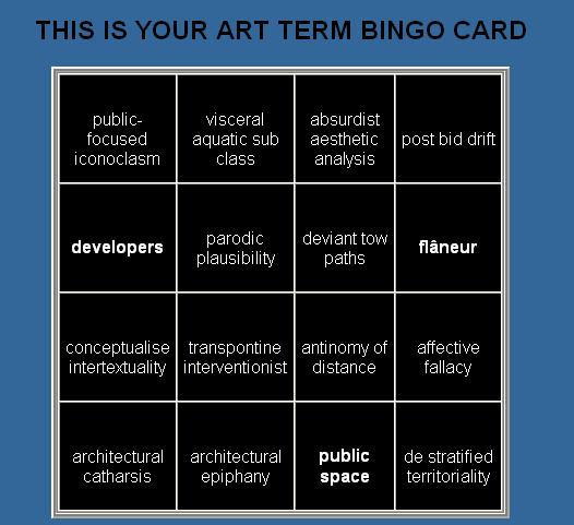 Art Term Bingo